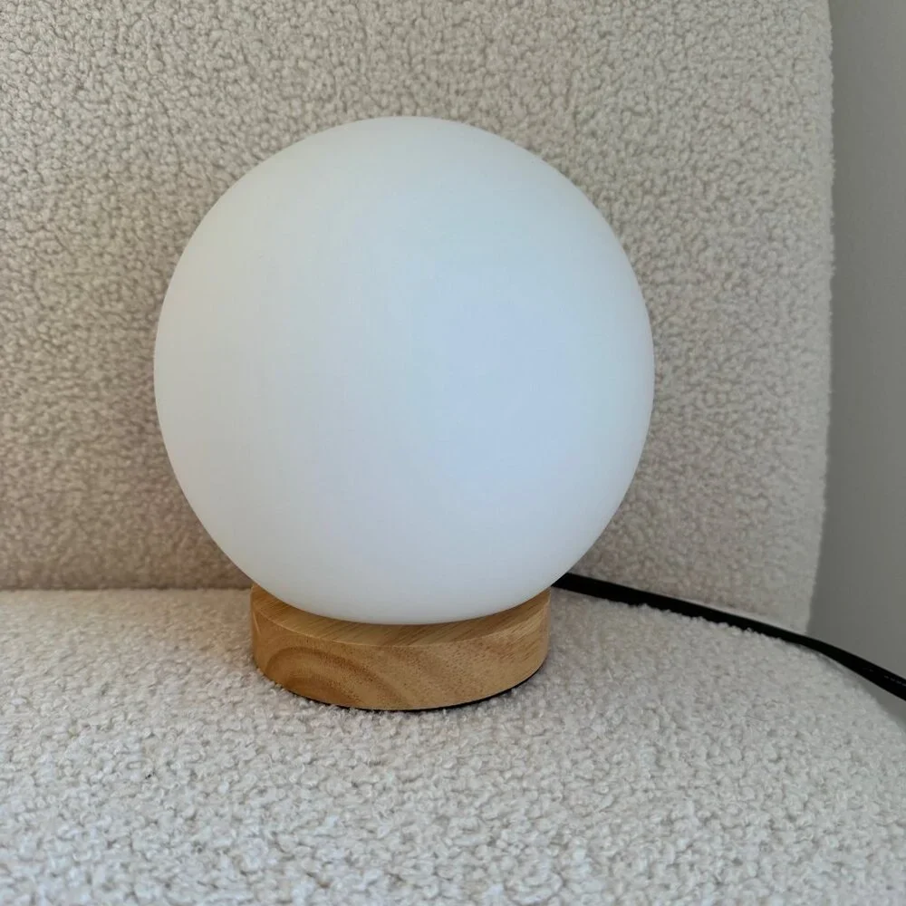 Glass Globe Light with LED Bulb - B